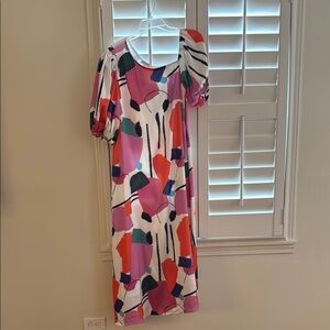 Colorful Abstract Print Crosby Dress